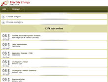 Tablet Screenshot of electricenergyjobs.com